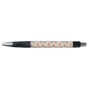 Roze Vintage Bloemige Shabby Chic Patroon Pen