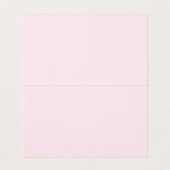 Roze Vintage Fantasie Bloemen Placecard Tafel Deco Kaart (Binnenkant ongevouwen)