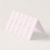 Roze Vintage Fantasie Bloemen Placecard Tafel Deco Kaart (Achterkant)