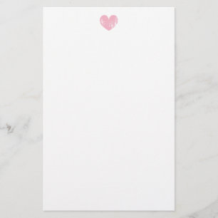 Roze vintage hart trouwstationery papier