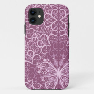 Roze Vintage Patroon iPhone 11 Hoesje