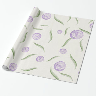Roze vintage roos bloemig cadeaupapier