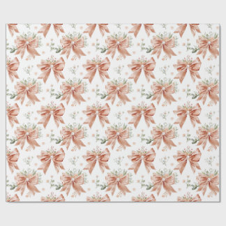 Roze Vintage Strik Papier | Cadeaupapier