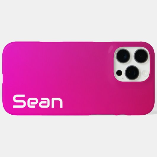Roze-violette gradiënt – gepersonaliseerd met Jouw Case-Mate iPhone Case (Achterkant (horizontaal))