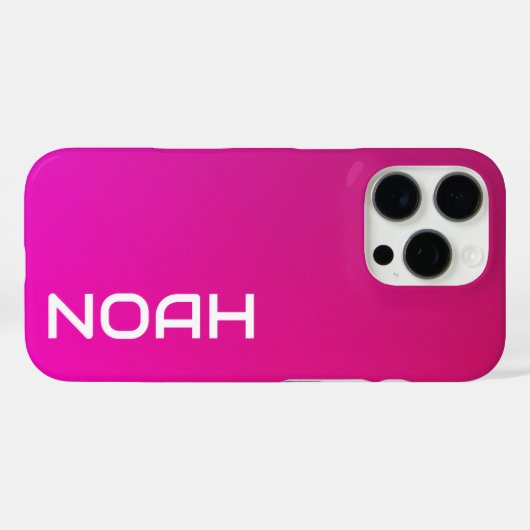 Roze-violette gradiënt – gepersonaliseerd met Jouw Case-Mate iPhone Case (Achterkant (horizontaal))