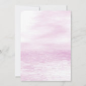 Roze Vis Baby shower Invitation Kaart (Achterkant)