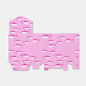 Roze vis bedankdoosjes (Uitgevouwen)