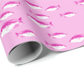 Roze vis cadeaupapier (Rol Hoek)