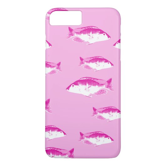 Roze vis Case-Mate iPhone case (Achterkant)