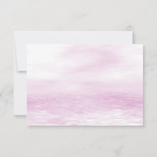 Roze Vis Dank u kaart (Achterkant)