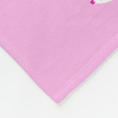 Roze vis fleece deken (Hoek)