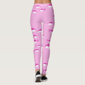 Roze vis leggings (Achterkant)