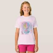 Roze vis ontwerp t-shirt (Voorkant volledig)