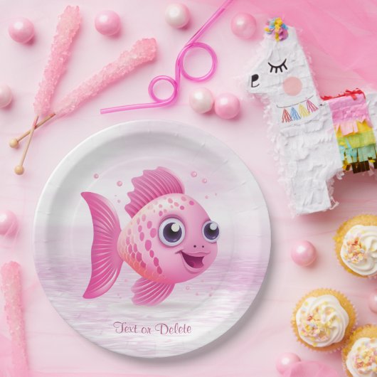 Roze Visdocument Bord (Feest)