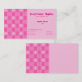 Roze Visitekaartje (Voorkant / Achterkant)