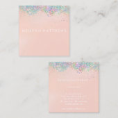 Roze Visitekaartje van het Square  van de Beaukle- (Voorkant / Achterkant)