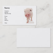 Roze Visitekaartje Varkenspijn (Voorkant / Achterkant)