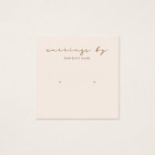 Roze Visitekaartje voor het oorklaar beeldscherm (Voorkant)