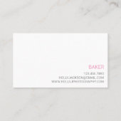 Roze Visitekaartjes (Achterkant)