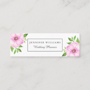 Roze Visitekaartjes van Floral