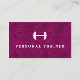 Roze Visitekaartjes voor persoonlijke trainers