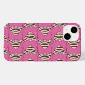 Roze vispatroon Case-Mate iPhone case (Achterkant (horizontaal))