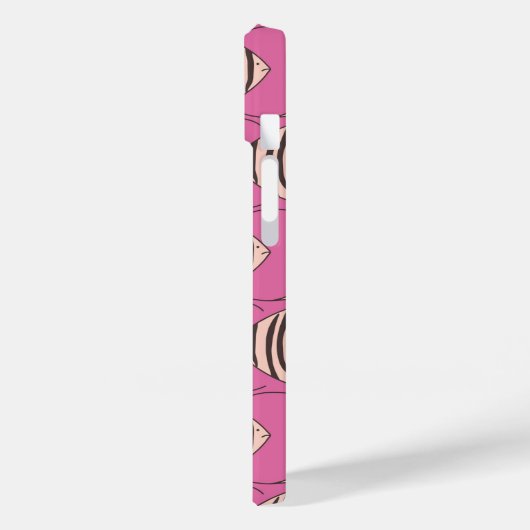 Roze vispatroon Case-Mate iPhone case (Achterkant / Links)