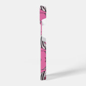 Roze vispatroon iPhone hoesje (Linkerkant)