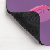 Roze vissen l vis Paars Mousepad Muismat (Hoek)