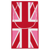 Roze vlag Verenigd Koninkrijk Klein Cadeauzakje (Achterkant)