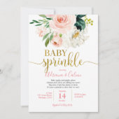 Roze vlakke Baby sprinkhals Kaart (Voorkant)