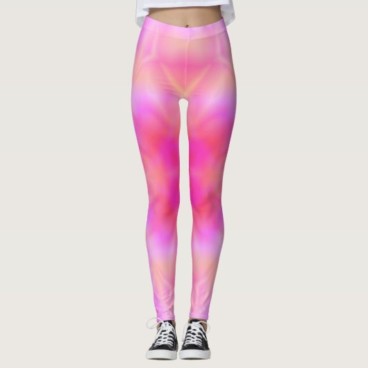 Roze vlam leggings (Voorkant)
