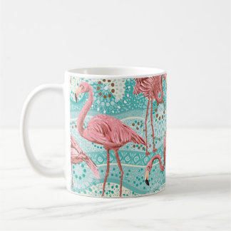 Roze vlam naadloos patroon koffiemok