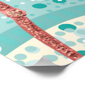 Roze vlam naadloos patroon poster (Hoek)