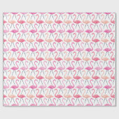 Roze vlamingos Wrapping Paper Cadeaupapier (Vlak)