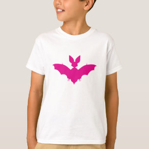 Roze Vleermuis Spookachtig Schattig Goth T-shirt