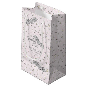 Roze Vleermuizen Spooky Schattige Baby shower Klein Cadeauzakje