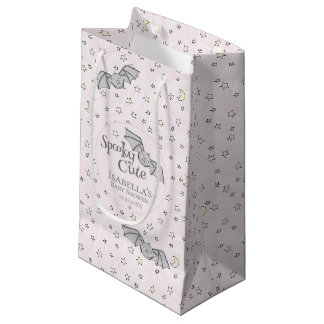 Roze Vleermuizen Spooky Schattige Baby shower Klein Cadeauzakje