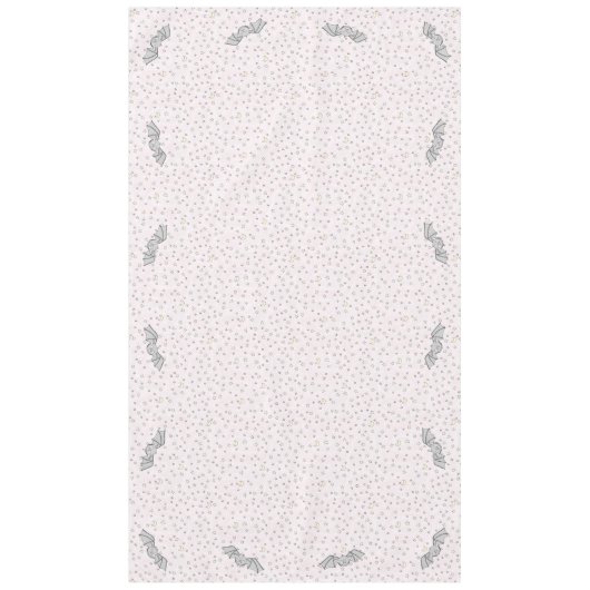 Roze Vleermuizen Spooky Schattigee Baby Halloween Tafelkleed (Voorkant)