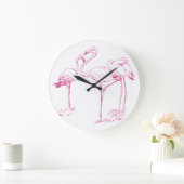  roze vleugelvleugelvleugel grote klok (Huis)