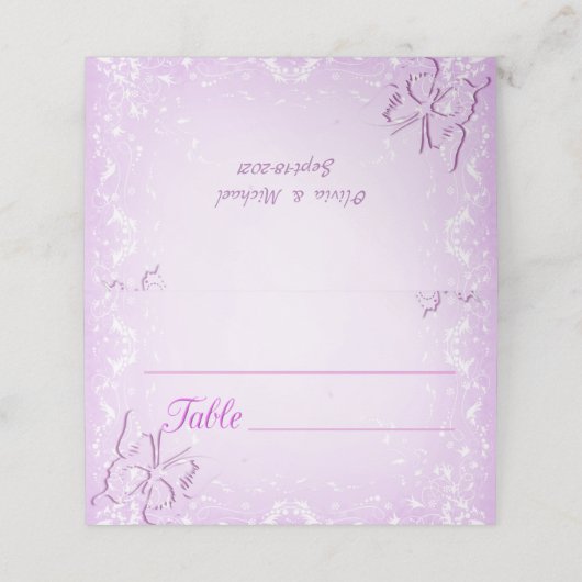 Roze vlinder (Buitenkant ongevouwen)