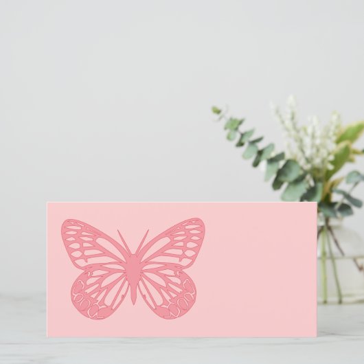 Roze vlinder (Staand voorkant)