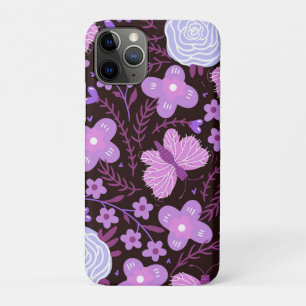 Roze vlinder bloem iPhone 11 pro hoesje