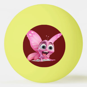 roze vlinder cartoon De smart vlinder cartoon Pingpongballen