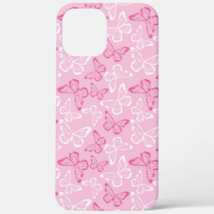 Roze Vlinder iPhone 12 Pro Max Hoesje