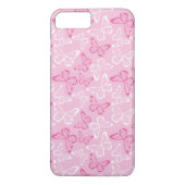 Roze vlinder Case-Mate iPhone case (Achterkant)