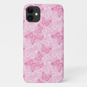 Roze vlinder iPhone 11 hoesje