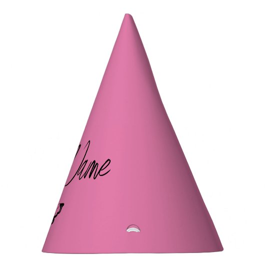 Roze vlinder - Creëer Uw eigen Pet (CYO) Feesthoedjes (Rechts)