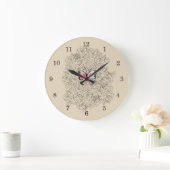 Roze vlinder en Rozen kunst Grote Klok (Huis)