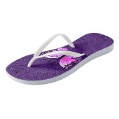 Roze vlinder en Rozen Teenslippers (Schuin)
